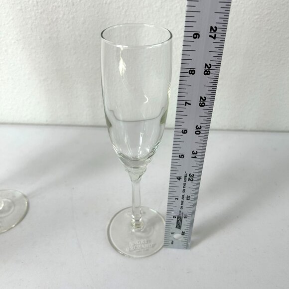 Angry Orchard Hard Cider Flute Glass Cider House Set of 4 Stemmed Embossed - Picture 7 of 9